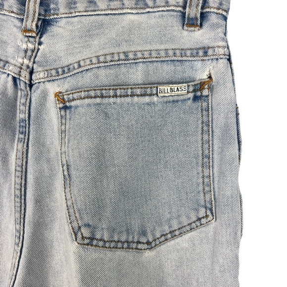Bill Blass Vintage High Waisted Light Wash Mom Jeans Size 10 Rigid Denim Y2K 90s - Picture 8 of 12